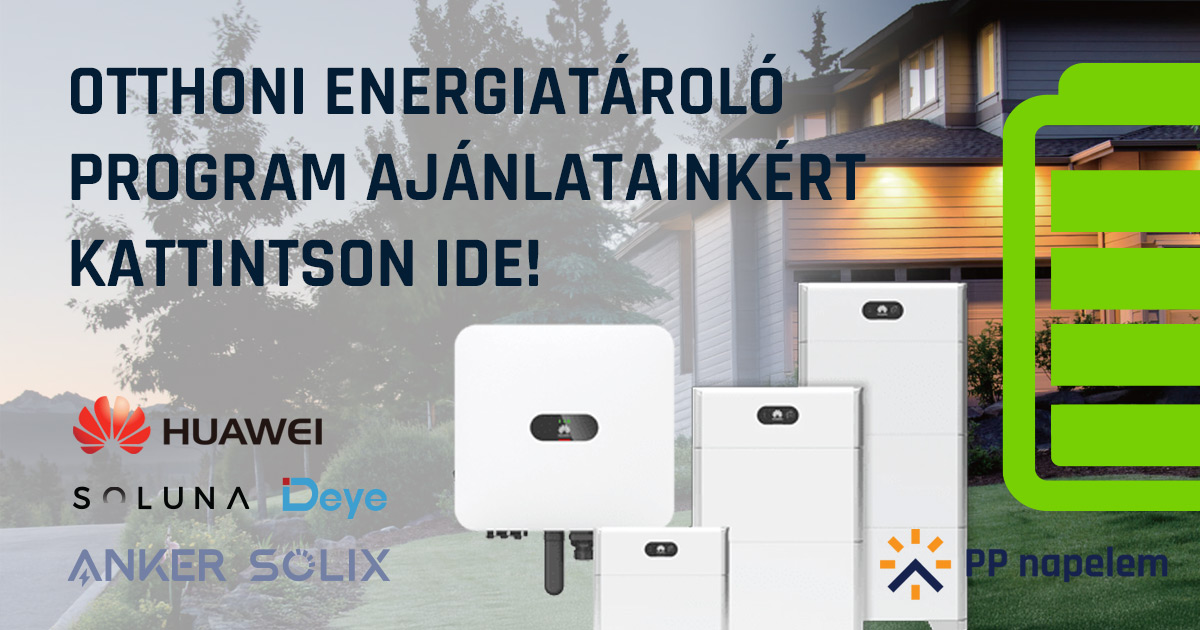 Otthoni energiatároló pályázat